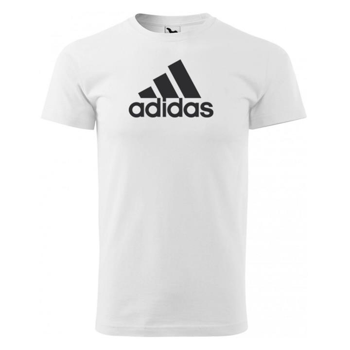 تیشرت پنبه سفید طرح adidas کد 5690